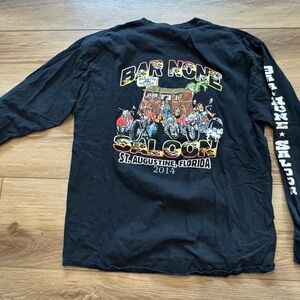 Bar None Saloon St Augustine Florida Long Sleeve T Shirt Black X-Large 2014
